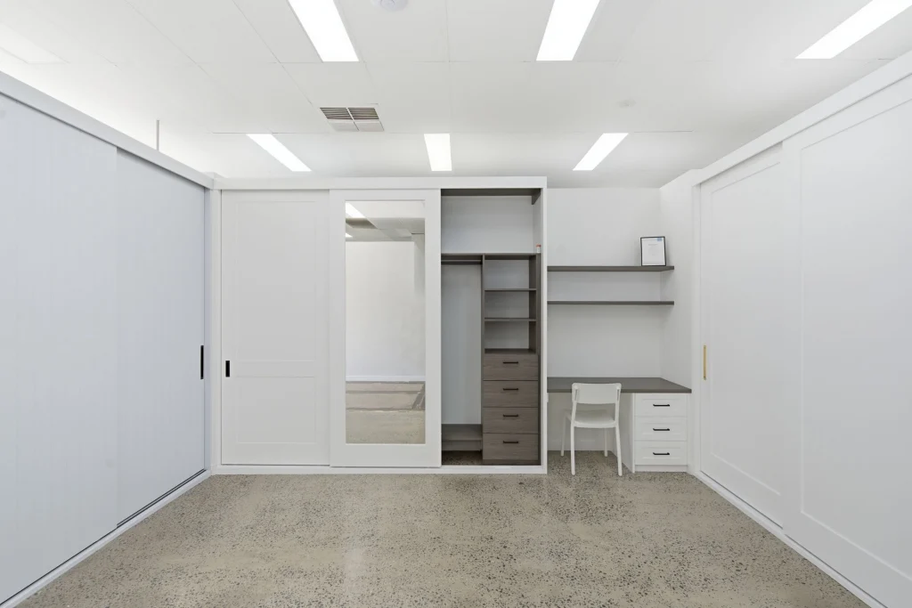 Classique showroom - wardrobe displays and study nook