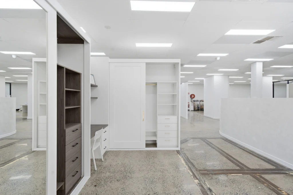 Classique showroom - open wardrobe interior displays